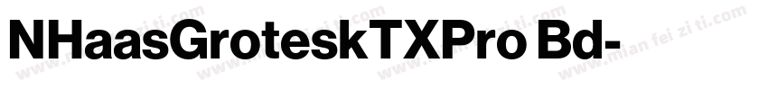 NHaasGroteskTXPro Bd字体转换
